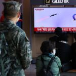 North Korea missile lands off South Korean coast for first time, prompting air raid warnings