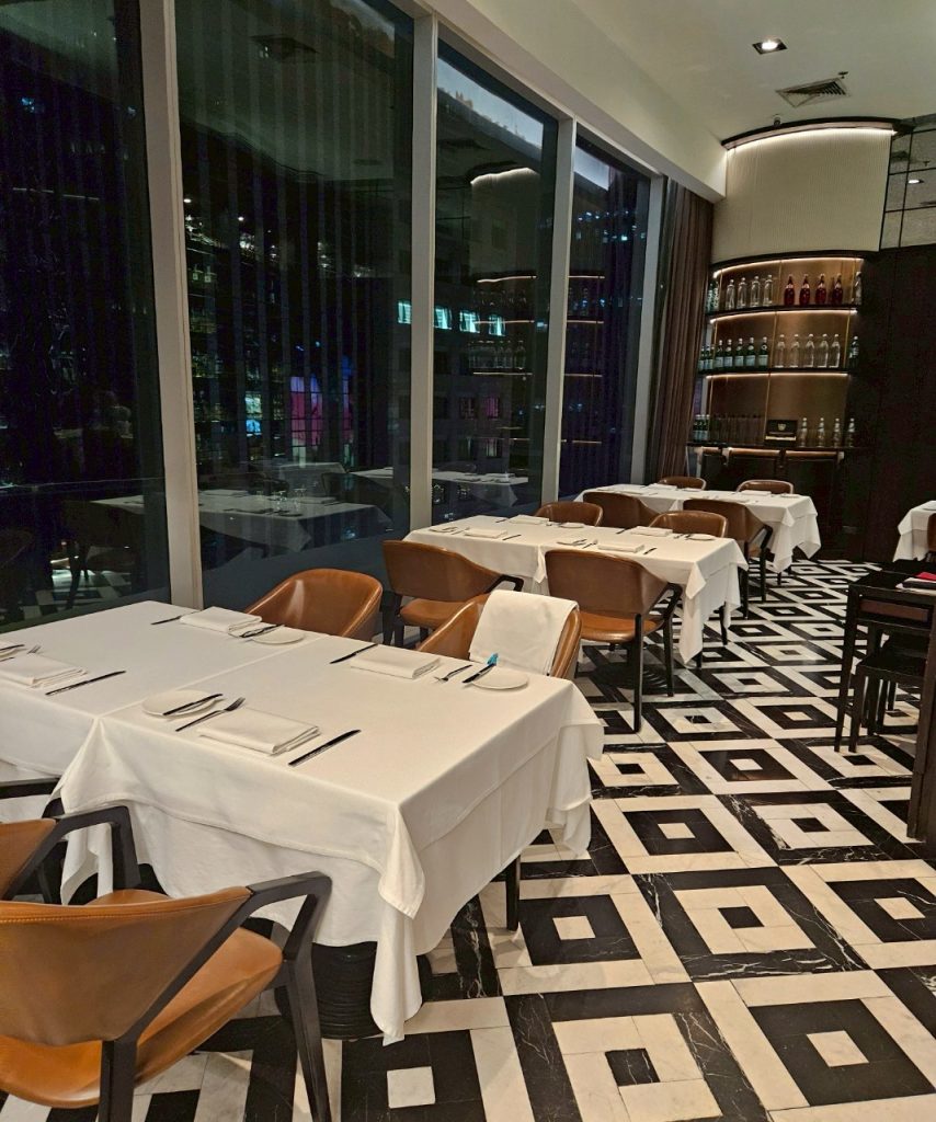 View of the private indoor tables with no distractions