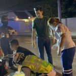 Motorcycle crash in Bangkok turn up gun