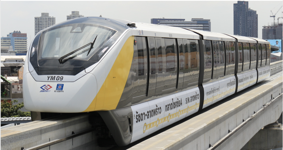 MRT yellow line bangkok one march 28 2024