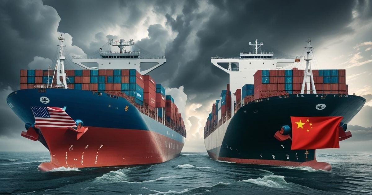 China threatens retaliation over U.S. trade deals as cargo ships representing U.S. and China diverge in tense standoff