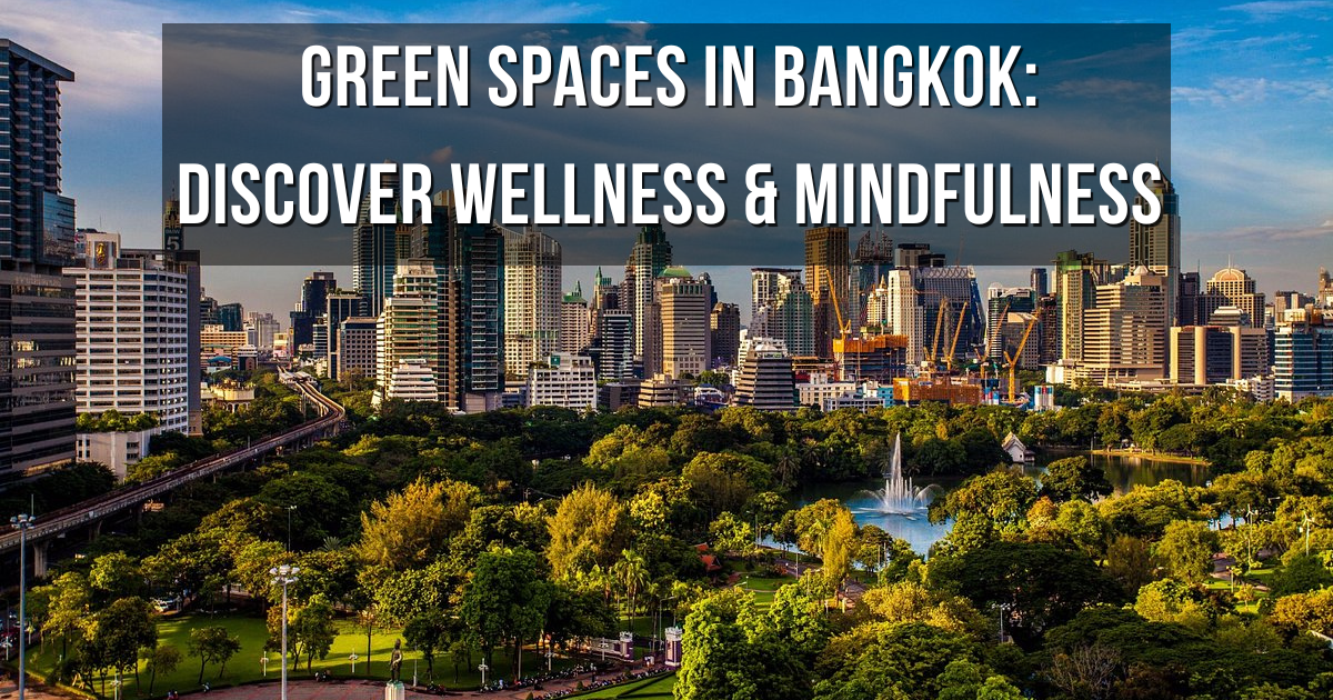 Green spaces in Bangkok – aerial view of Lumphini Park at sunrise
