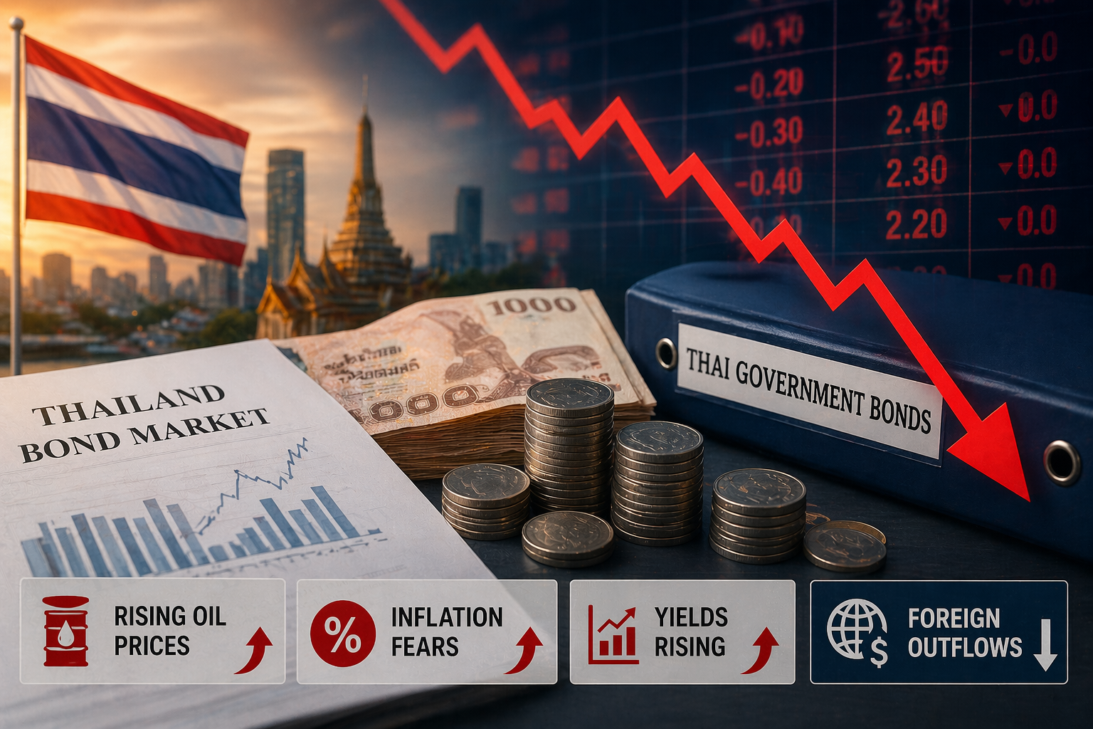 Thai Bond Market Faces Pressure Amid Rising Inflation Concerns