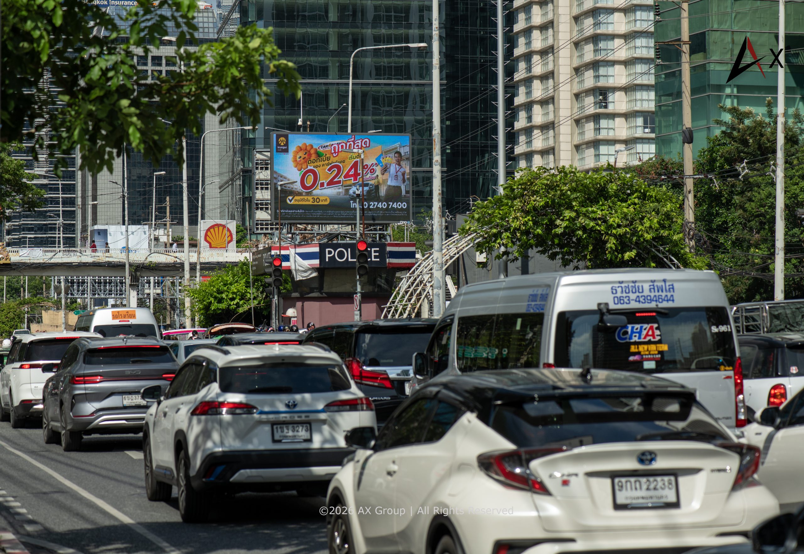 Heavy Traffic Congestion Across Bangkok