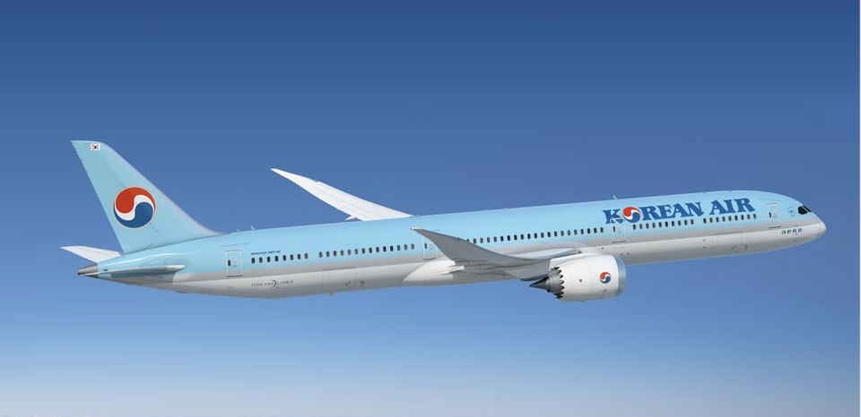 Korean Air to operate the 787-10 flights to Bangkok on August 1st