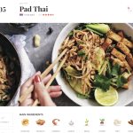 Pad Thai with shrimp, lime, and peanuts served on a white plate
