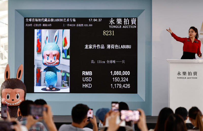 Labubu doll sells for $150,000 at auction amid soaring demand