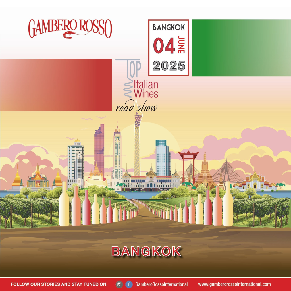 Gambero Rosso Top Italian Wines Roadshow at Dusit Thani Bangkok, June 2025